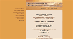 Desktop Screenshot of luddycremationcare.com